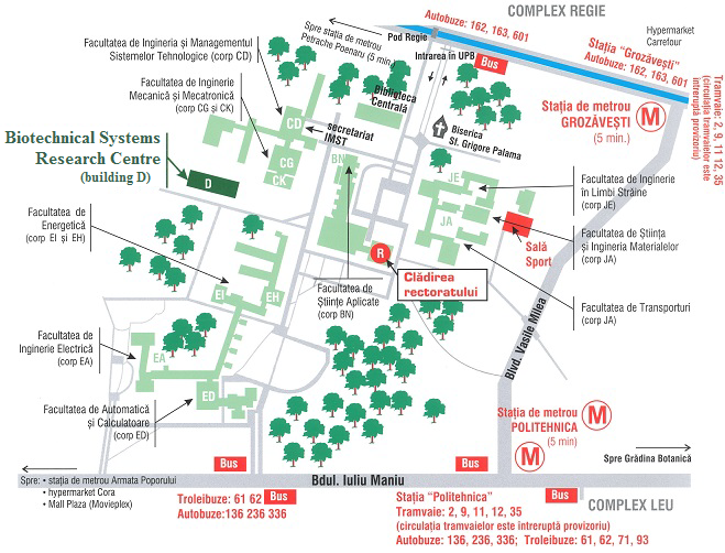 Campus map - Biotechnical Systems R&D Centre